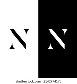 N letters Initial icons monogram vector inspiration logo design