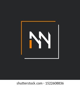 N N letters  joint logo design vector