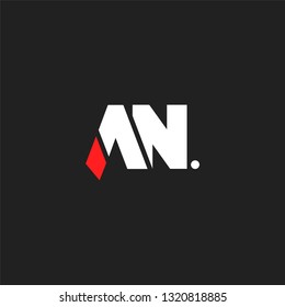 A N letters Joint logo icon vector template.
