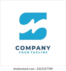 N Logo abstract media initial letter monogram