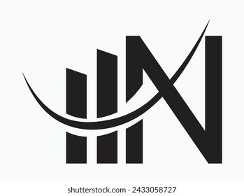 n logo ArchitecturalAlphabuild, ConstructiveLogo, LetterDesign