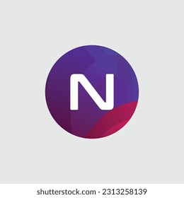 Nlogo Diseño de vectores coloridos. Concepto de icono. Resumen moderno