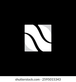 N logo for company and brand .