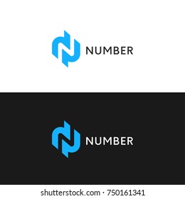 N logo company icon sign vector design.