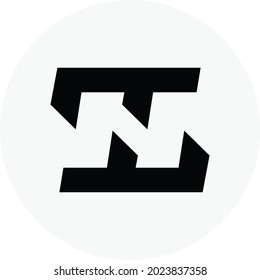N Logo, corporate letter square mark vector design. Great for mobile app, web design, print materials, etc.