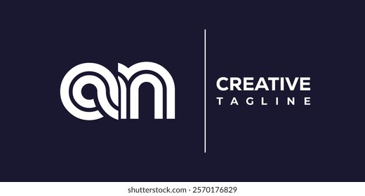 A and N logo design. AN abstract Letters Logo Monogram. This logo design is the process of creating a visual symbol that represents a brand, company, or individual.