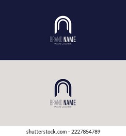 N logo design with creative look. A creative modern business company logo.