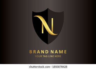 N Logo Design with Creative Modern Trendy Typography. Minimalist, Creative, Unique, Modern Logo Design.