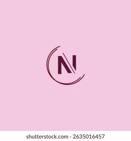 N diseño de logotipos y diseño de Vectores