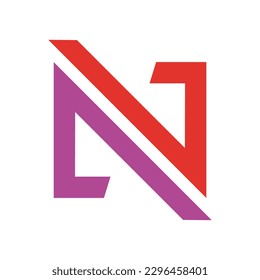 N logo design , letter N logo,  clean and modern line art or single line style, vector illustration.