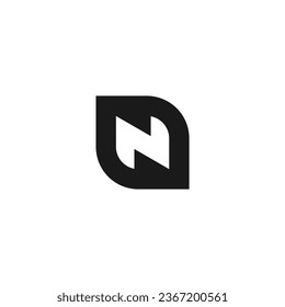 N Logo Design. Letter N Simple Design