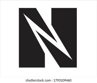 n logo design and logo letters