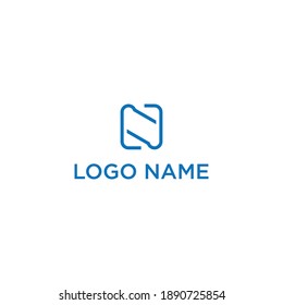 Diseño de logotipo N. diseño de logotipo creativo y moderno 