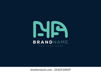 N and A logo design. NA abstract Letters Logo Monogram. This logo design is the process of creating a visual symbol that represents a brand, company, or individual.