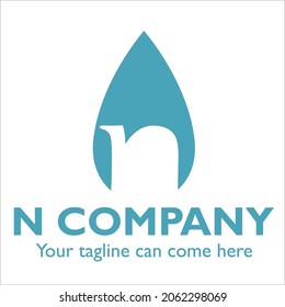 N logo design on Cleaning and Maintenance theme