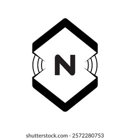 N logo design, N simple and modern logo. N luxurious alphabet design home and city style logo design
