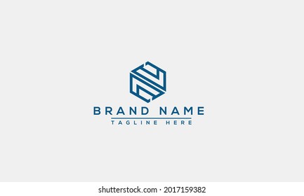 N Logo Design Template Vector Graphic Branding Element.