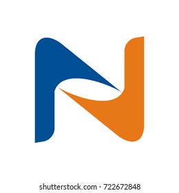 N logo design template vector