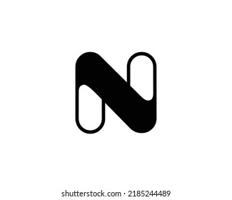 Diseño de logotipo arte vectorial signo negro y fondo