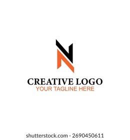 N design de logotipo, logotipo vetorial, design de logotipo de ilustração