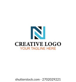 N design de logotipo, logotipo vetorial, design de logotipo de ilustração