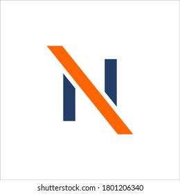 N logo design vector sign