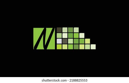 N logo design vector symbol graphic idea creative