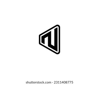 N logo design vector template