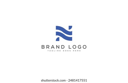 Diseño de Plantilla de Vector de diseño de logotipo N para marca