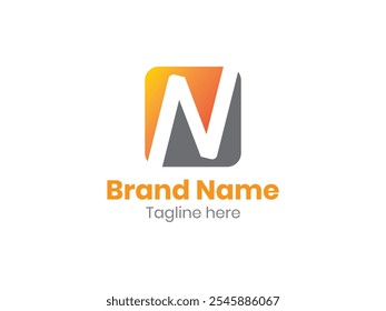 N logo design vector template