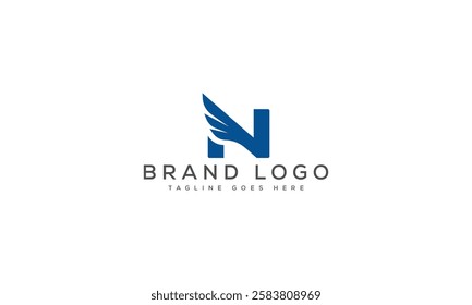N logo design vector template design for brand