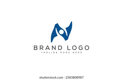 N logo design vector template design for brand