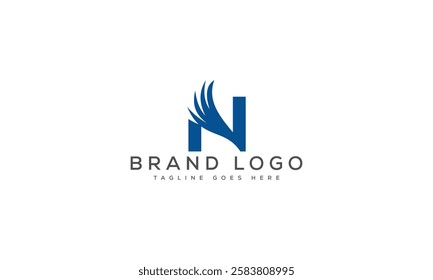 N logo design vector template design for brand