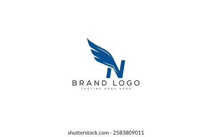 N logo design vector template design for brand