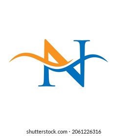 N logo design for your company. N letter logo design. N Logo for luxury branding.
