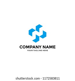 N logo designs on isolated white background