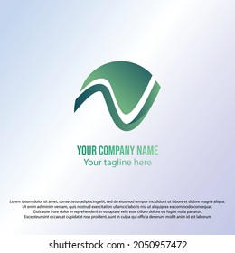 Logotipo N, con concepto de color degradado 