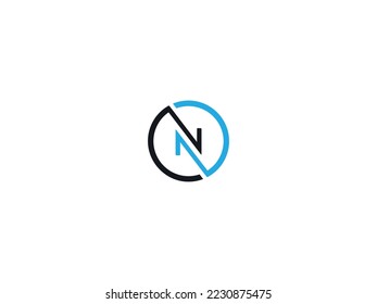 N logo  graphic vector art design . letter N logo design icon . n logo design templates . 