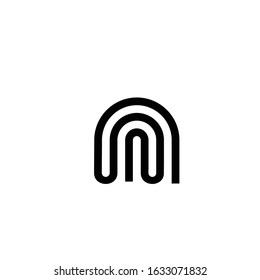 n logo icon vector design
