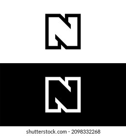 n logo icon vector design