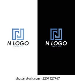 N logo icon vector letter isolated
