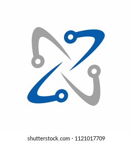 N logo initial letter design template vector