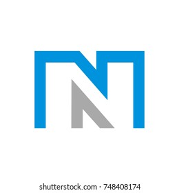 N logo initial letter design template vector