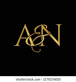 A and N , AN logo initial vector mark , AN luxury logo