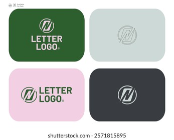 N logo latter logo design