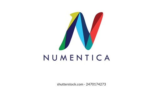 Diseño de la letra del logotipo N en el fondo de lujo. Concepto de letra de las iniciales del monograma del logotipo de NN. N, NN diseño del logotipo del icono