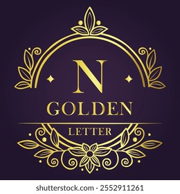 N logo letter design on luxury background. NN logo monogram initials letter concept. N, NN icon logo design
