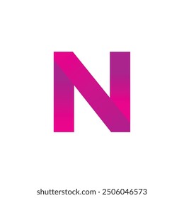 N logo, N letter logo, N initial logo vector logo 