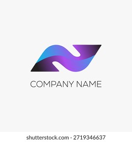 N Logo, letra N logo, logotipo monograma, N símbolo inicial, vetor de marca corporativa, logotipo de letra moderno, ícone de tipografia, N identidade comercial