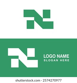 N logo, Letter symbol or illustration.